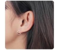Silver Plain Earring HO-1745